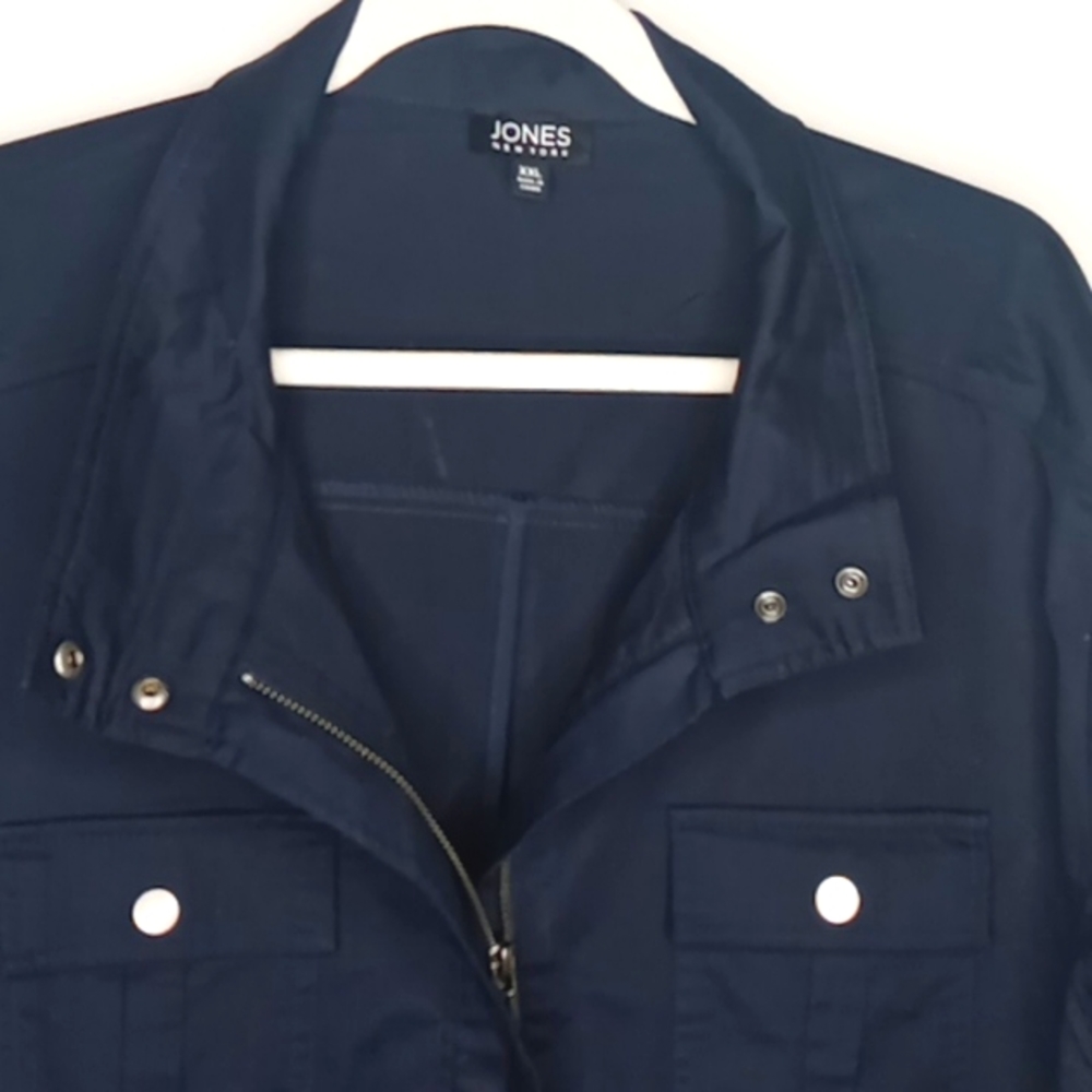 Jones New York Utility Jacket Navy Blue - XXL - Picture 2 of 12